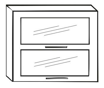 Horná kuchynská skrinka Irys New G2W-80