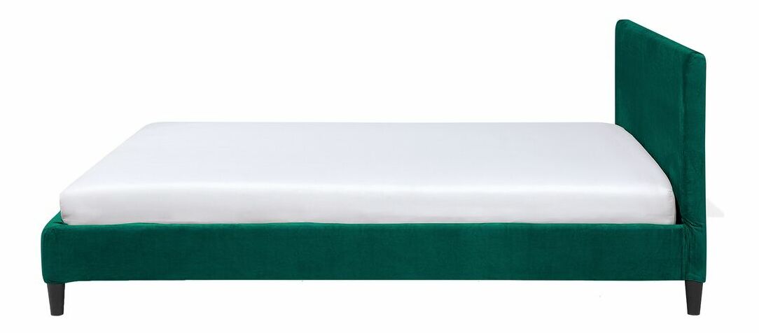 Pat matrimonial 160 cm FUTTI (cu somieră) (verde)