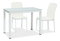 Jedálenský stôl Gabriel (biela + biela) (pre 4 osoby)