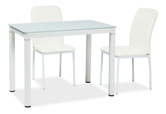 Blagovaonski stol Gabriel (bijela + bijela) (za 4 osobe)