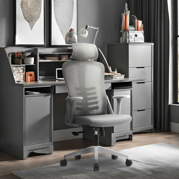 Fotoliu birou Juzgado (gri) 