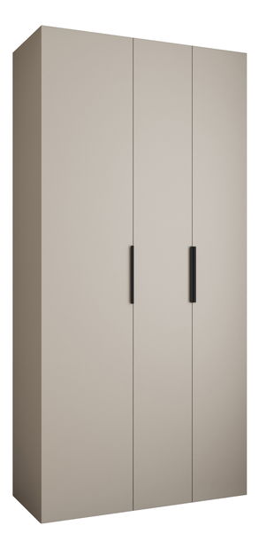 Ruhásszekrény 120 cm Carmela 40-4 (kasmír + fekete)