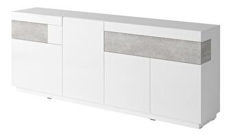 Komoda Stacey Typ 25 (beton + bijela)