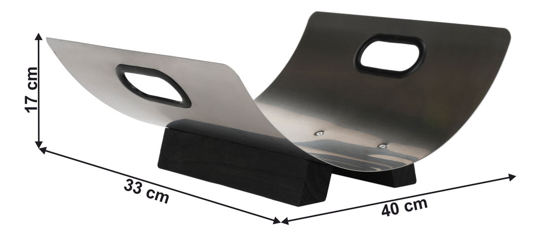 Kôš na drevo Vivien (strieborná + sivá)