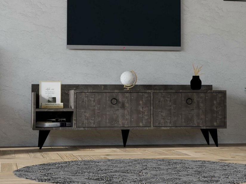 TV asztal/szekrény Bukume (antracit) 