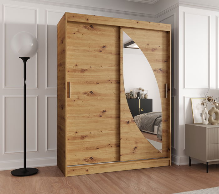 Dulap de haine 150 cm Milain (Stejar artisan)