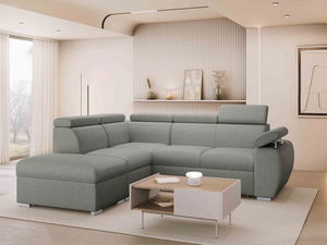 Rohová sedačka Gozo 2RR1P (sivá) (s úl. priestorom) (L)