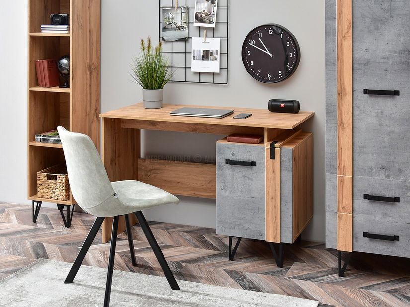 Mobilier living Suspendera SH09 (stejar + negru)