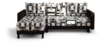 Colțar Glimmer L (Negru + multicolor) (S)