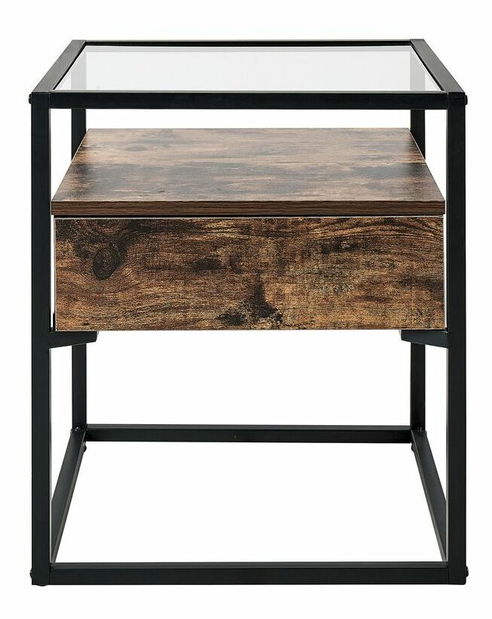 Príručný stolík Mauza (tmavé drevo)