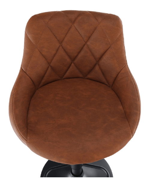 Barová stolička Teken (koňaková + čierna)