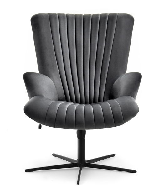 Relaxačné kreslo Elesenta (grafit + čierna)