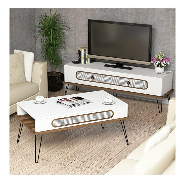 Set mobilier pentru living Biladi 2 (alb) 