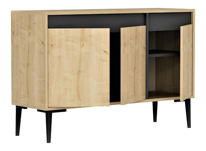 Skrinka Kasuma (dub zafírový + antracit) 