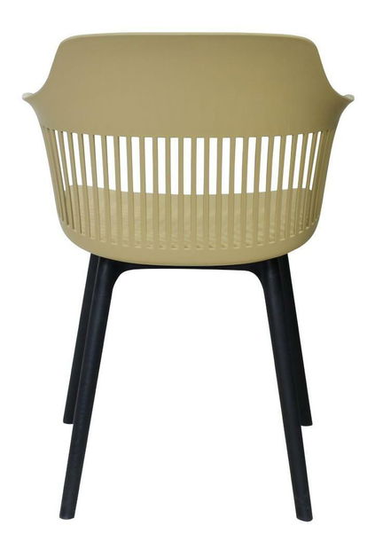 Fotoliu de sufragerie Noslono (gri maro + negru) 