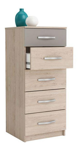 Komoda Bihop (dub arizona + sivá)