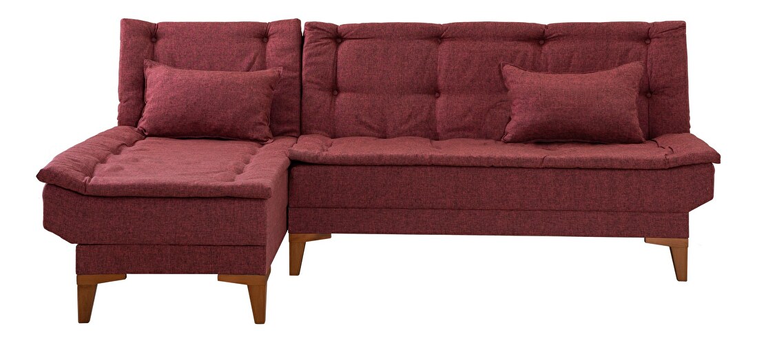 Kutna sofa na razvlačenje Syrma (crvena) (L)