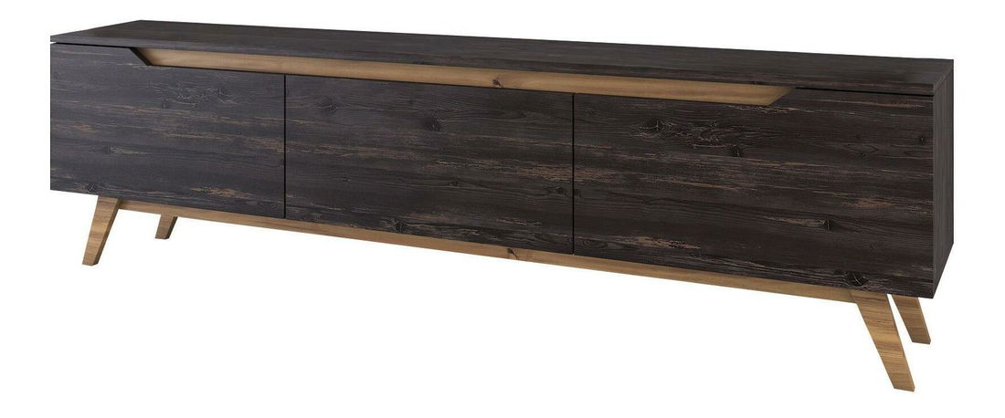 TV stolić/ormarić Dracula (crna + orah)