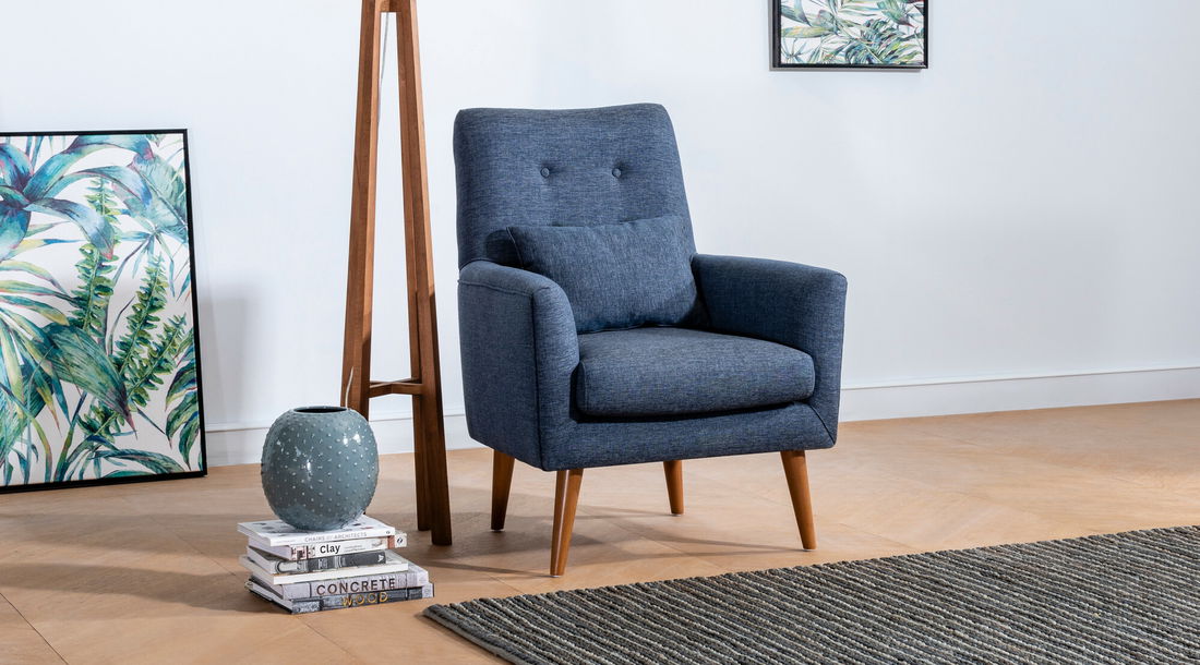 Sedacia súprava 3+1 Tessa (Tmavá modrá)