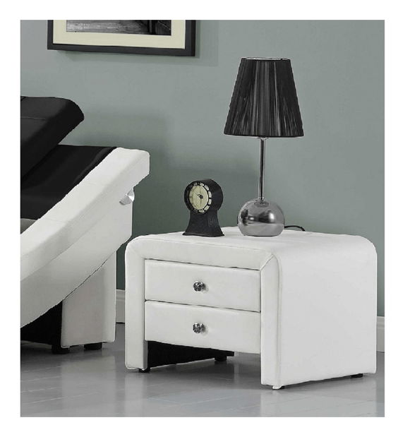 Nočný stolík Wilmot (biela) *bazár