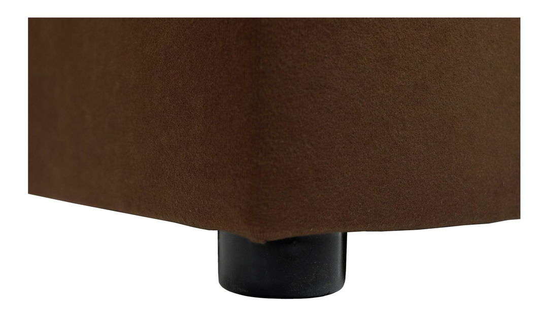 Kutna garnitura u obliku slova U Paulati (smeđa + bež) (na razvlačenje, s prostorom za odlaganje)