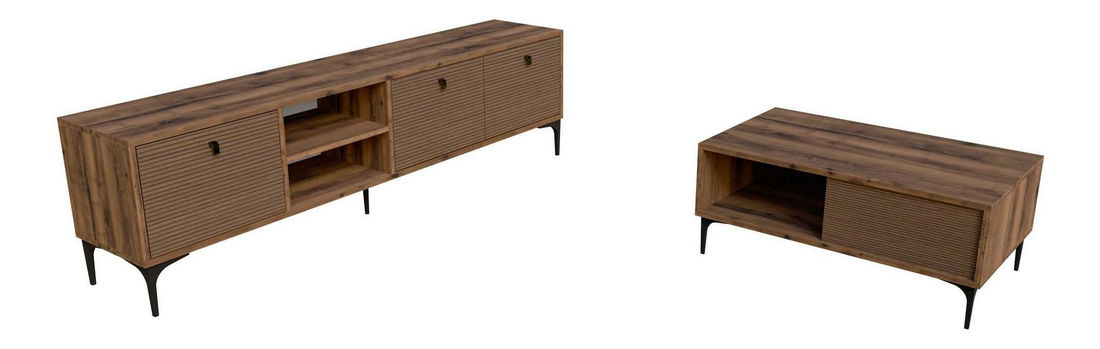 Zostava nábytku do obývačky Settle (orech)