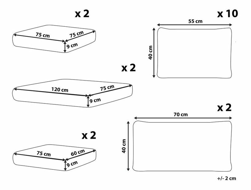 Sada návliečok na vankúše Majstro (biela)