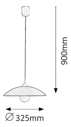 Függesztett lámpa Cupola Range 4613(narancssárga + fehér)