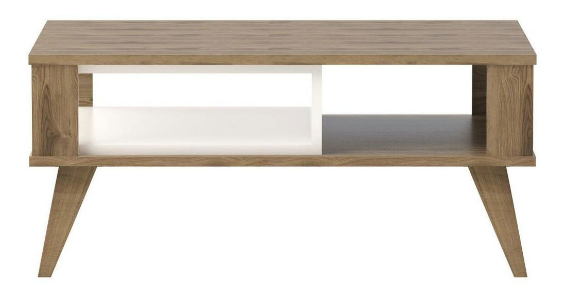 Dohányzóasztal Ionas (tölgy + fehér) 