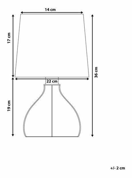 Lampă de masă Aduga (negru)