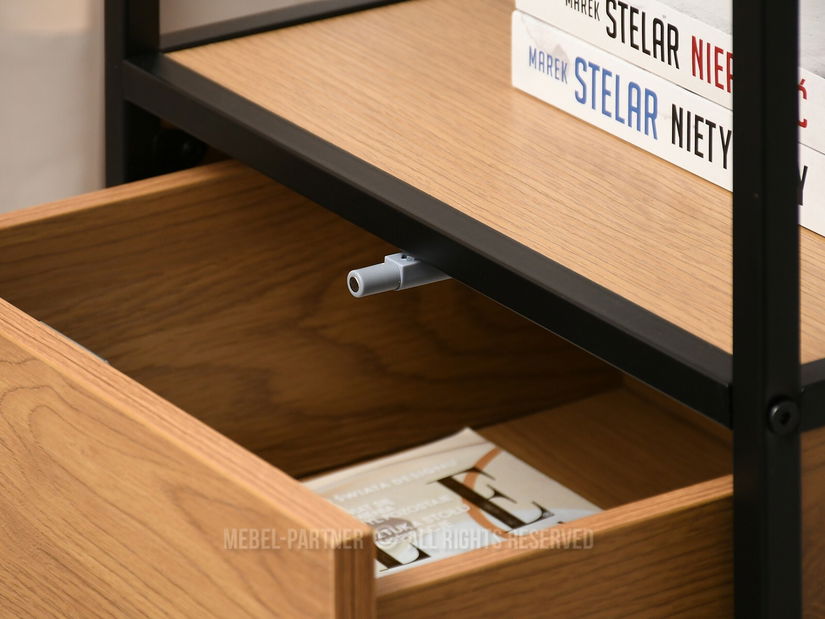 Noptieră Soren Ns (stejar + negru)