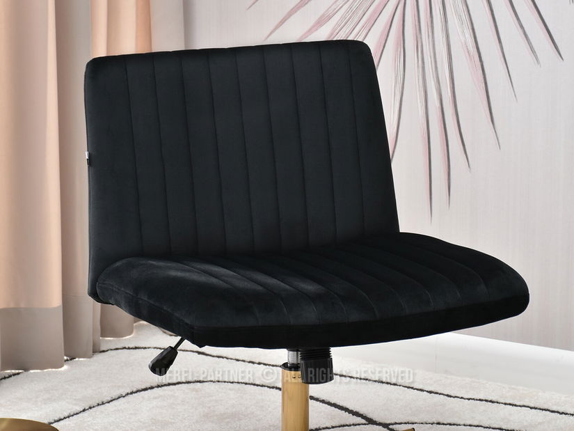 Scaun Loise (negru + crom)