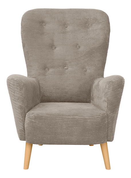 Kreslo ušiak Fines Pasos (svetlohnedá)