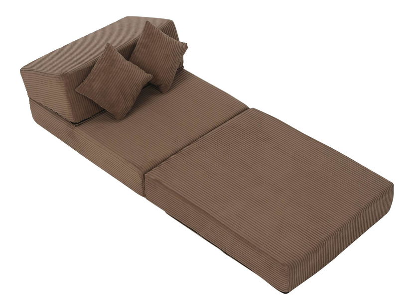 Rozkladacie kreslo Plantearan (svetlohnedá) 