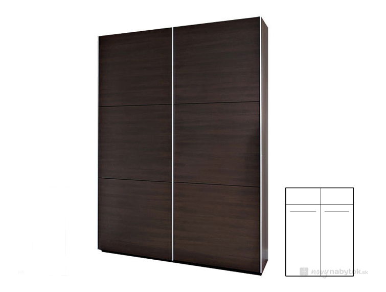 Šatníková skriňa BRW Colin SZF/153 *výpredaj