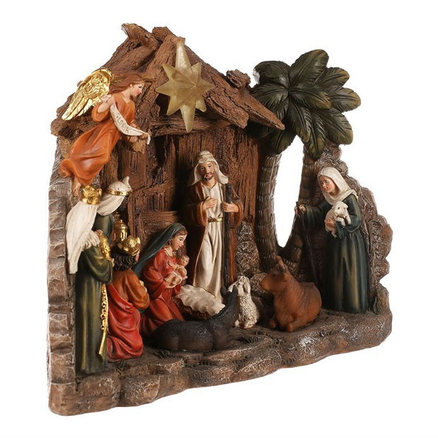 Betlehem s tromi kráľmi 1670 (s osvetlením) (hnedá)