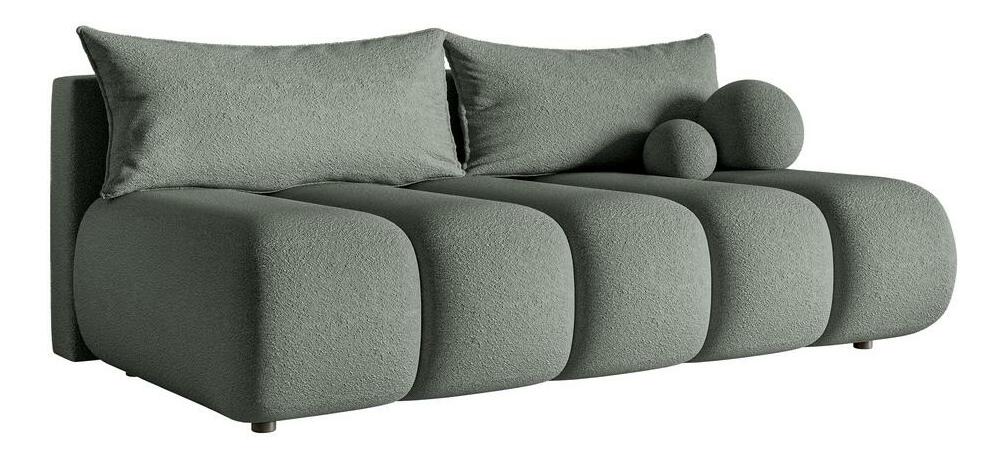 Pohovka trojsedačka Didier mini (sivastá + čierna)