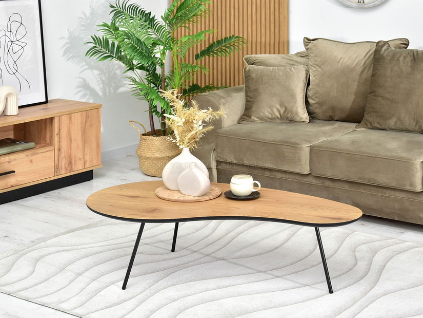 Dohányzóasztal Sirius (tölgy + fekete)