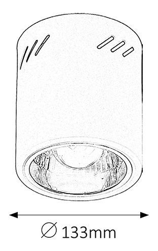 Beépített lámpa Donald 2484 (matt fehér)