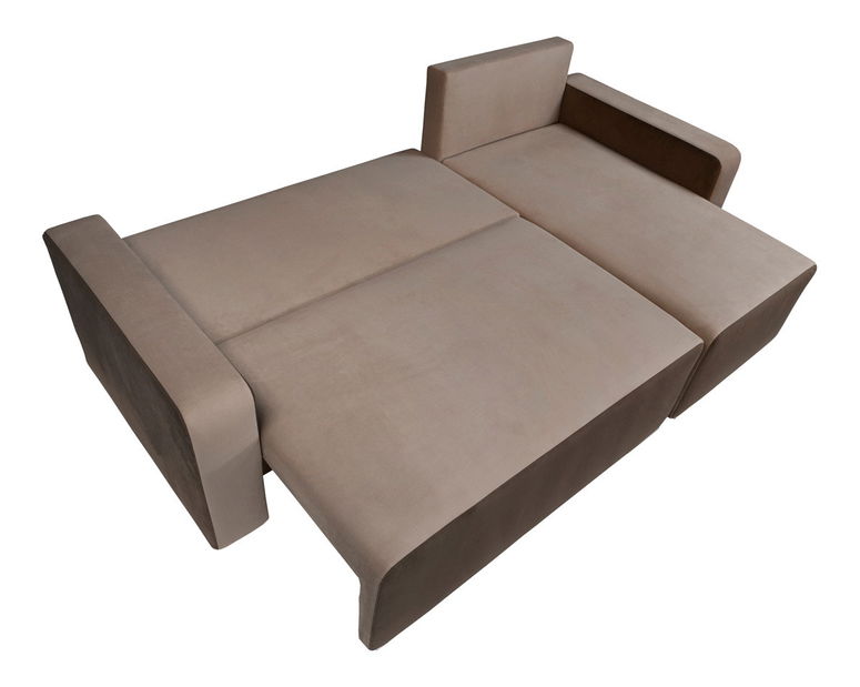 Rohová sedačka Zahara modrá/sivá, pravá