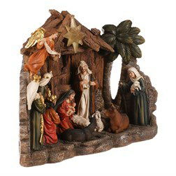 Betlehem s tromi kráľmi 1670 (s osvetlením) (hnedá)