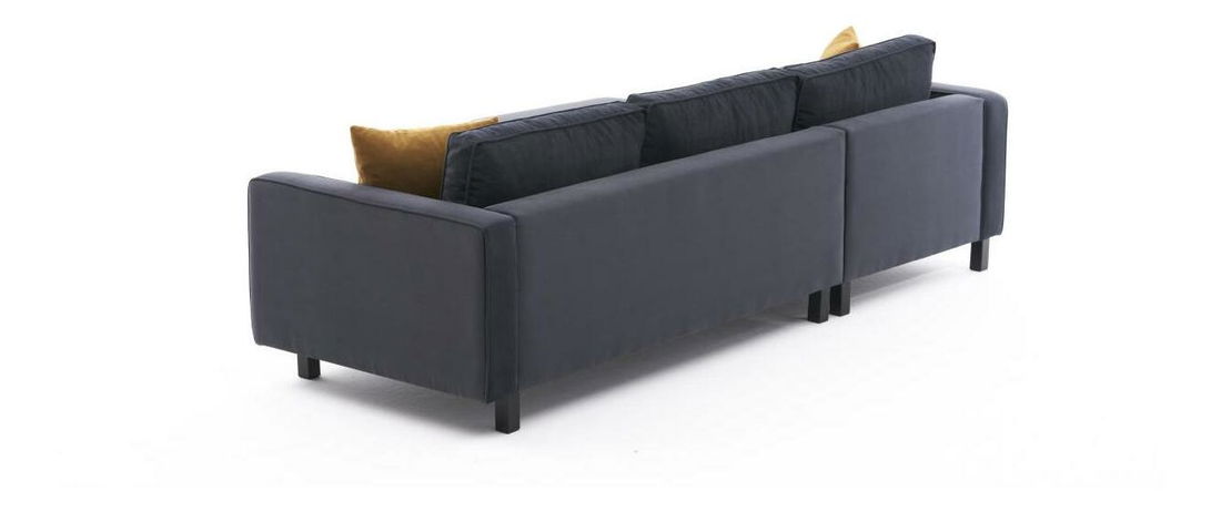 Kutna garnitura Kalen 1 (L) (antracit zamat)