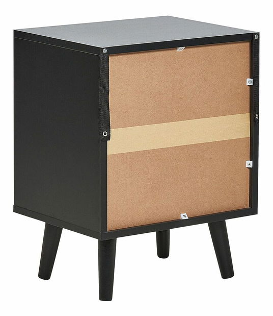 Éjjeliszekrény Opoza (fekete)