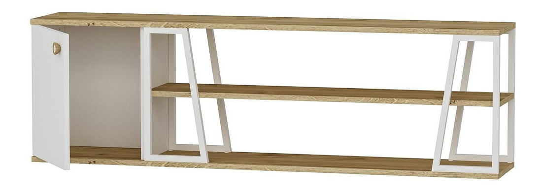 Raft Nidupe 8 (stejar zafir + alb) 