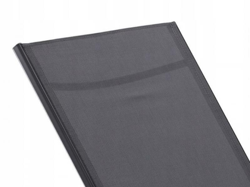 Șezlong de grădină Lina (gri închis)