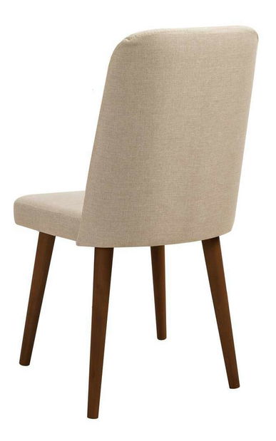 Jedálenská stolička Vineya (orech + tmavomodrá)