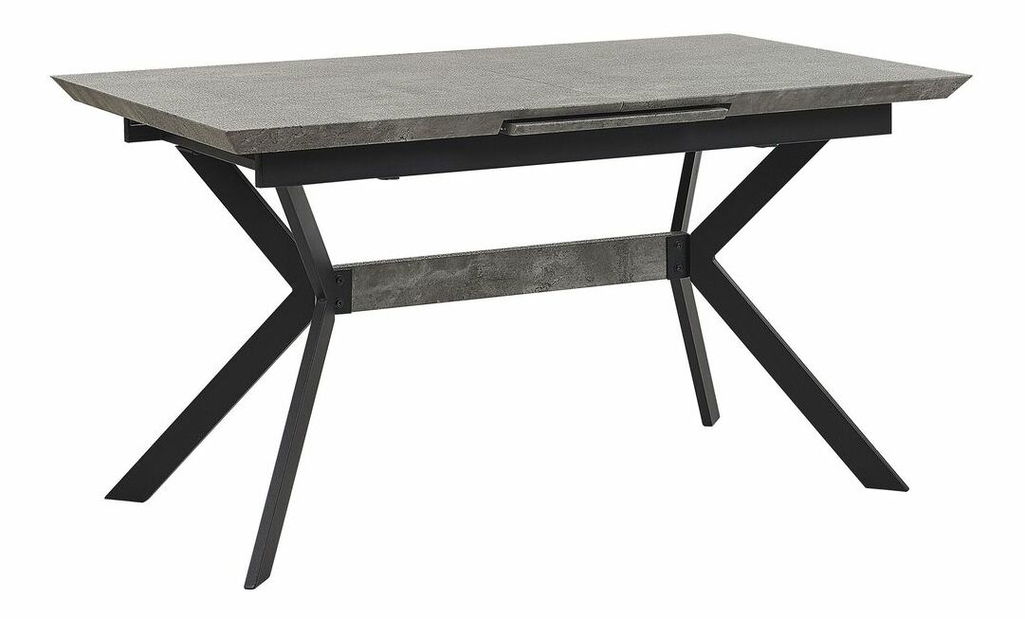 Jedálenský stôl BENOS (sivá + čierna) (pre 6 osôb)