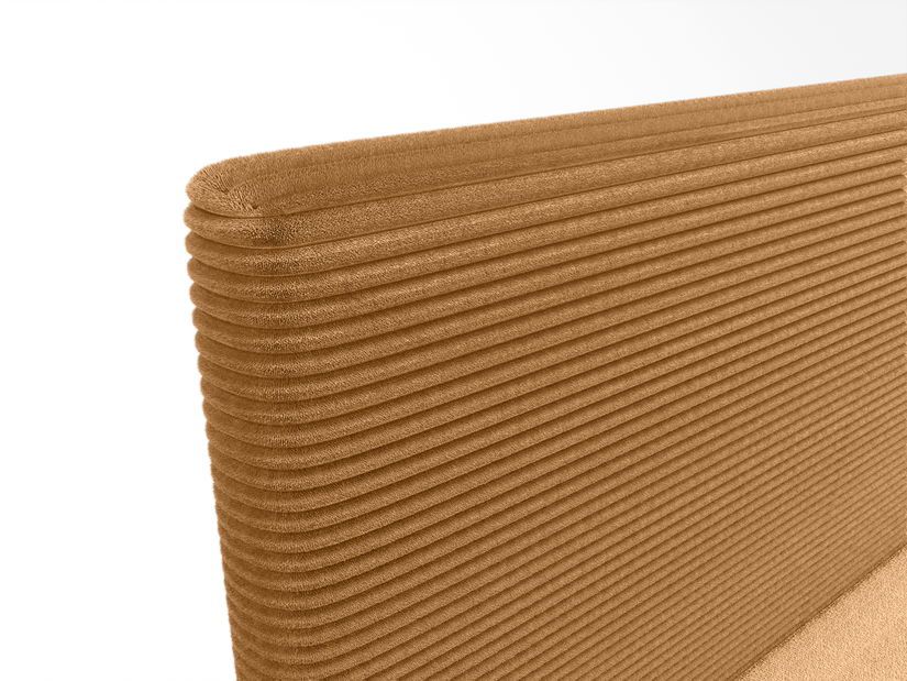 Franciaágy 160 cm Napoli Comfort (karamell) (ágyráccsal, tárolóhellyel)