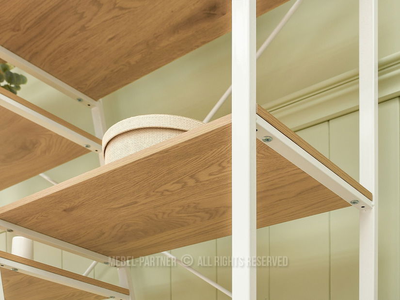 Regál Gecon Reg (dub + biela)