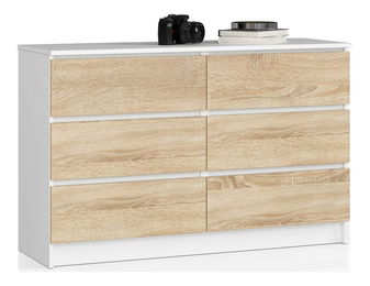 Komoda Kapil  (bijela + hrast sonoma)
